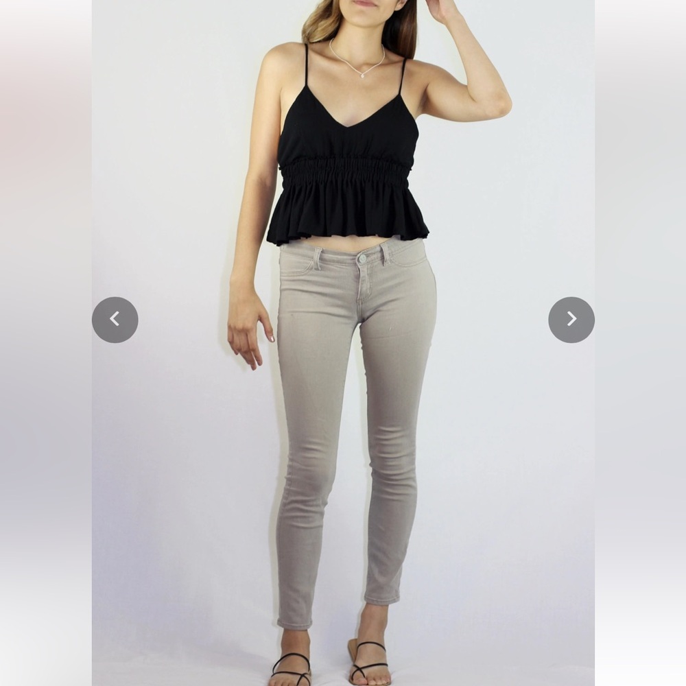 Black Ruffle Tank Top - Picture 4 of 6